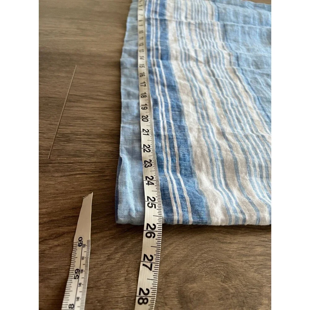 Talbots Women’s 16 Linen Shift Dress Seaside Stripe Lined Coastal Timeless Beach - Picture 8 of 11